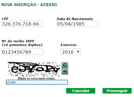 Preencha os dados e clique em "Prosseguir" inscricao-cnpj-sacoleiras